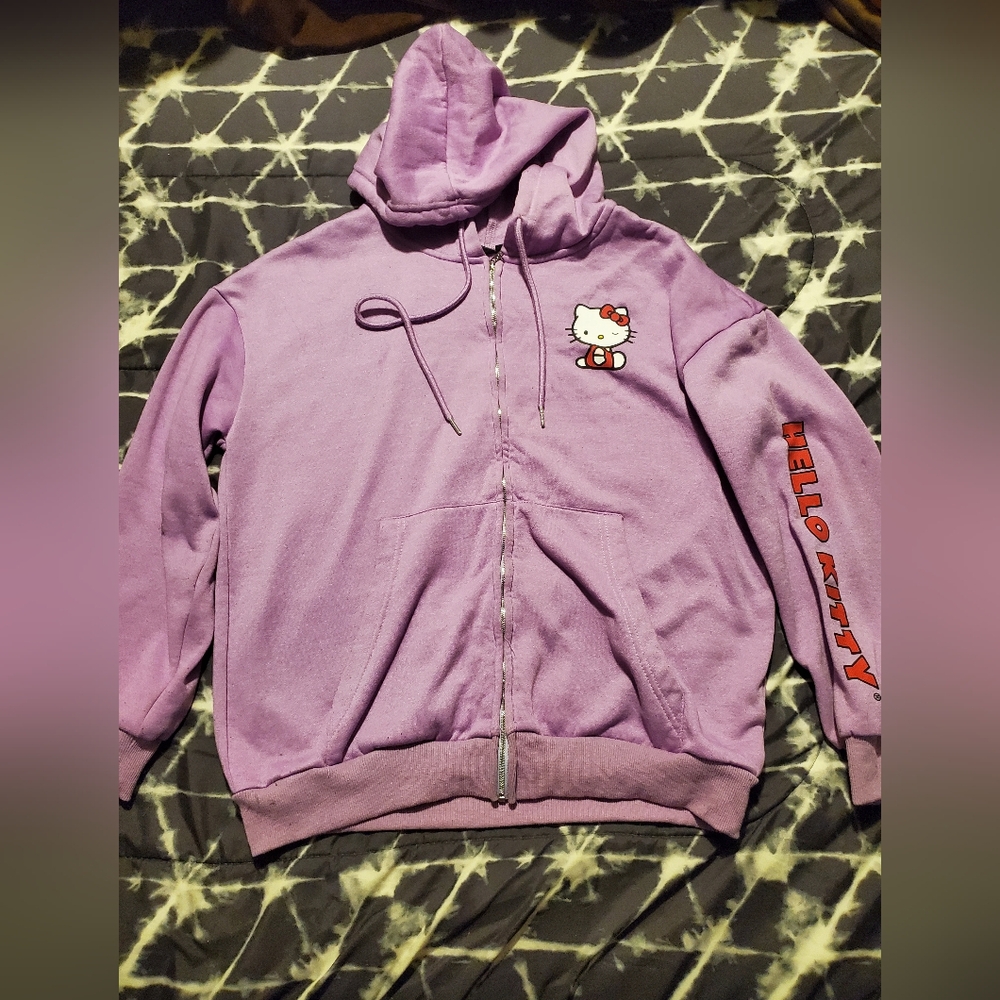 Hello Kitty Purple and Red Sweatshirt Hoodie